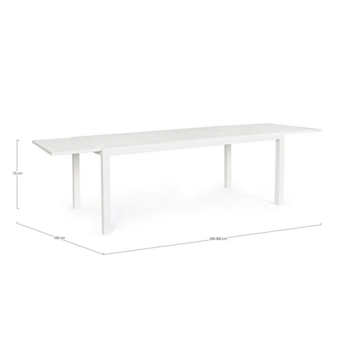 Tavolo da giardino allungabile in alluminio 200-300 cm - Hilde