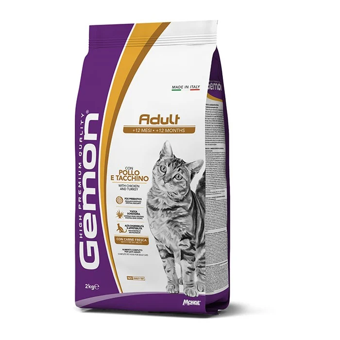 Gemon Gatto Adult con Pollo e Tacchino