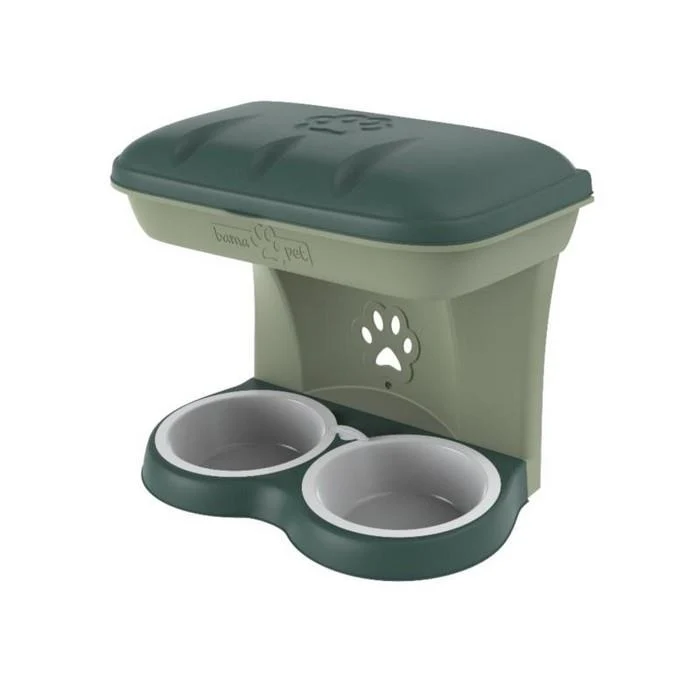 Food stand per animali verde