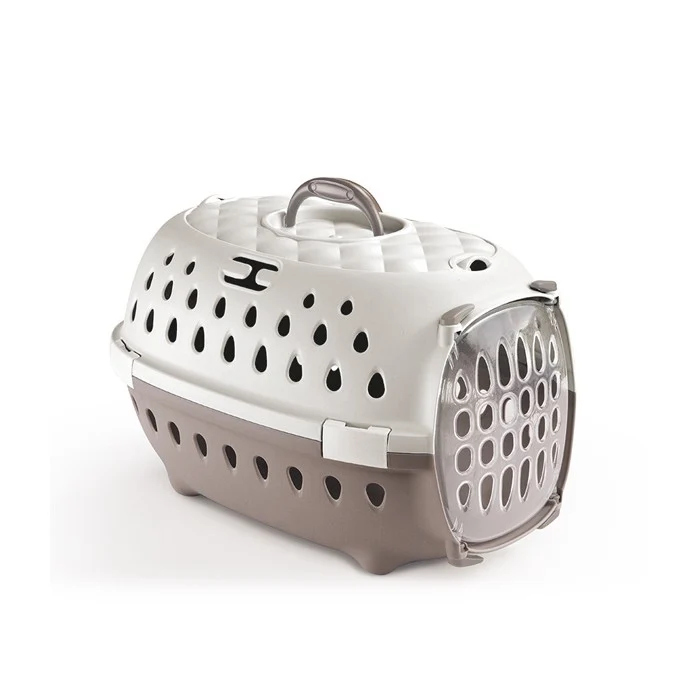 Trasportino Travel Chic tortora/pesca