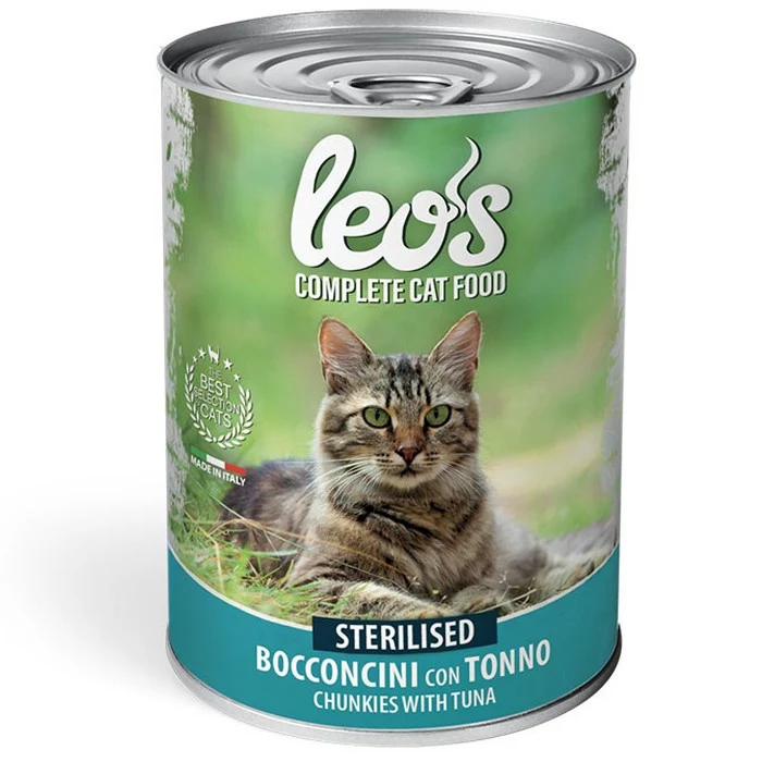 Leo's Gatto Bocconcini con Tonno - Sterilised 415g