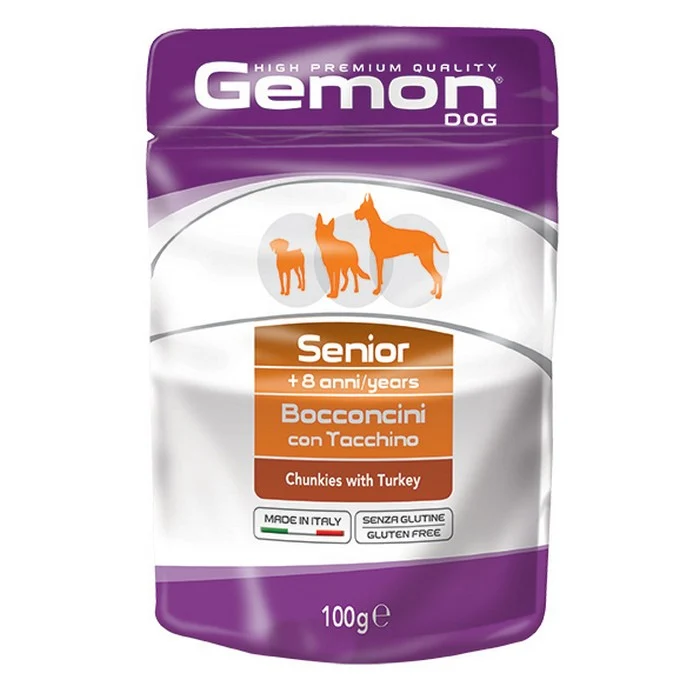 Gemon Senior Bocconcini con Tacchino 100g