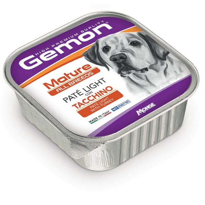 Gemon All Breeds Mature Paté Light con Tacchino 150g