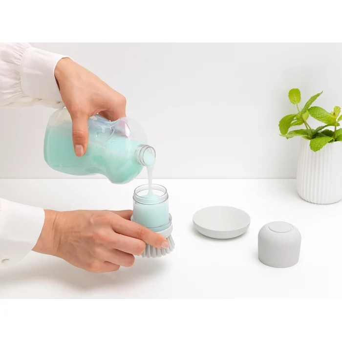Spazzola lavapiatti con contenitore per sapone