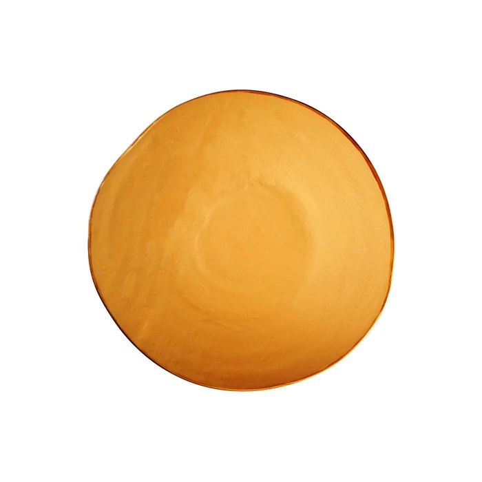 Mediterraneo - piatto piano colorato in gres