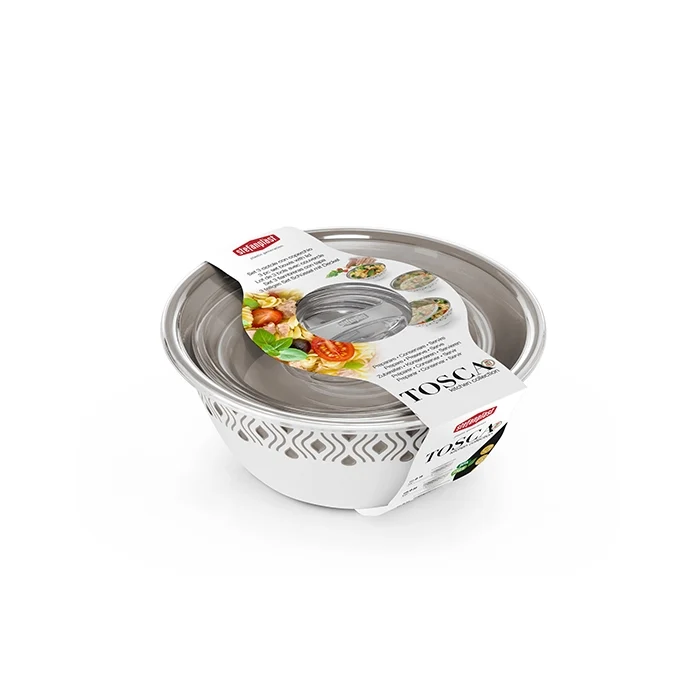 Set 3 ciotole per alimenti con coperchio - Tosca
