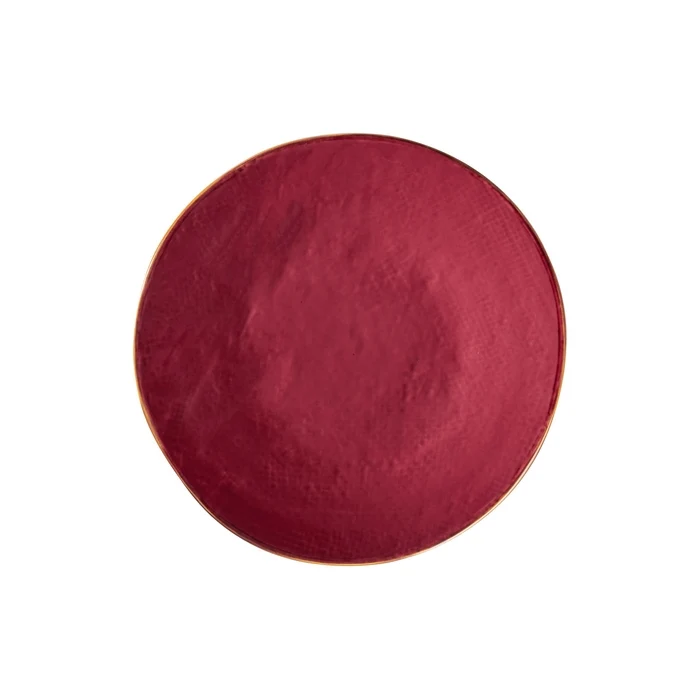 Mediterraneo - piatto dessert colorato in gres