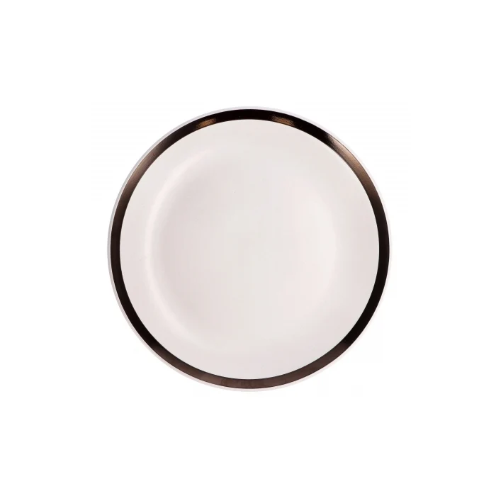 Servizio da 18 piatti in ceramica elegance con bordo