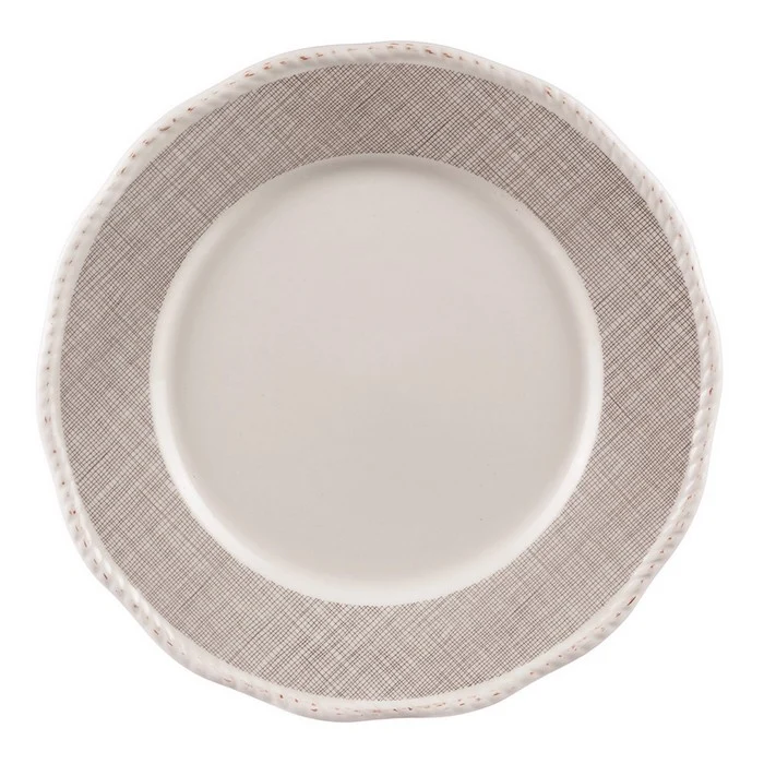 Servizio piatti ceramica smerlata 18 pezzi