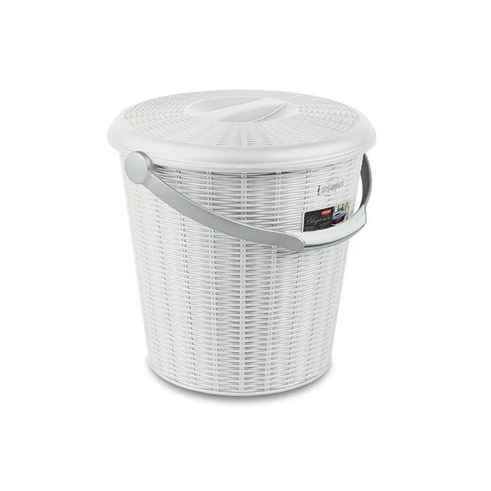Pattumiera Elegance con coperchio 10 litri