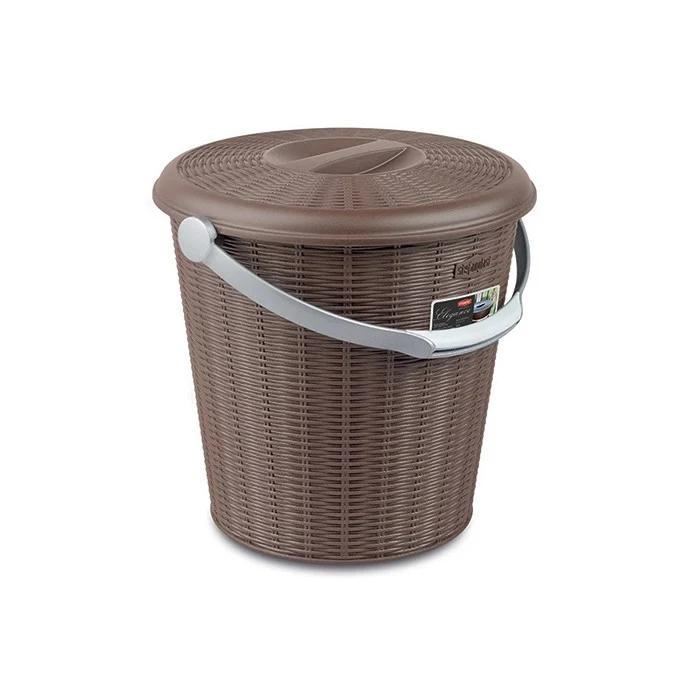 Pattumiera Elegance con coperchio 10 litri
