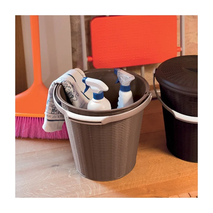 Pattumiera Elegance con coperchio 10 litri