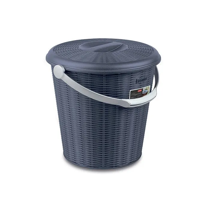 Pattumiera Elegance con coperchio 10 litri