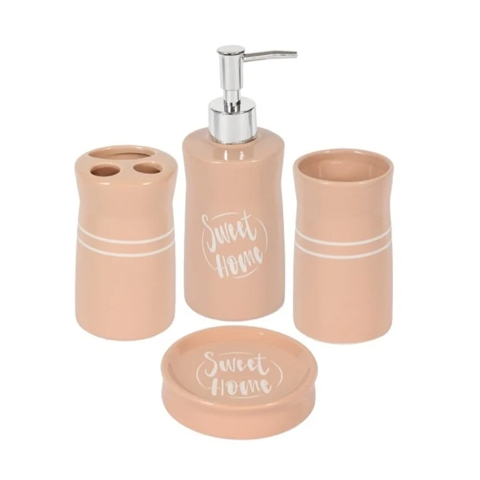 Set da bagno quattro pezzi Sweet Home