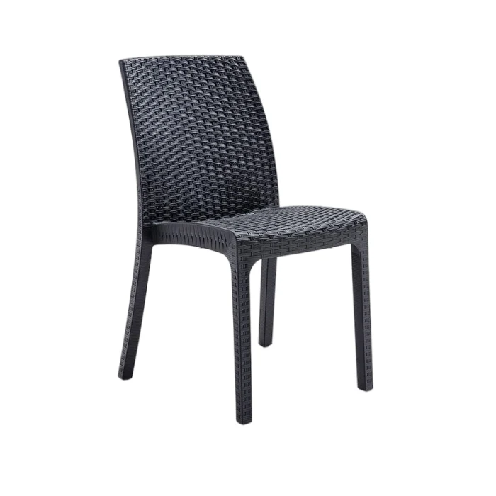 Sedia da giardino in polipropilene effetto rattan - Virginia