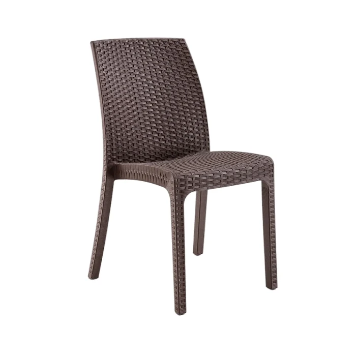 Sedia da giardino in polipropilene effetto rattan - Virginia
