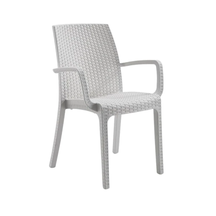 Poltrona da giardino in polipropilene effetto rattan - Indiana
