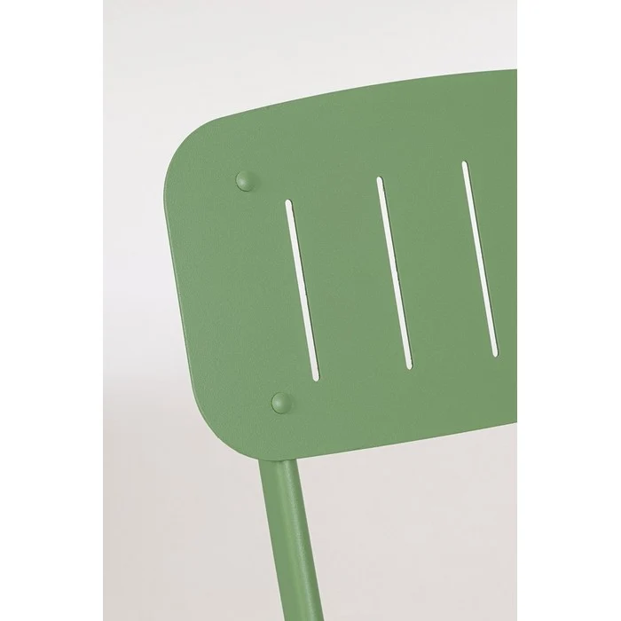 Set da giardino bistrot pieghevole con 2 sedie e tavolino in acciaio - Yvonne