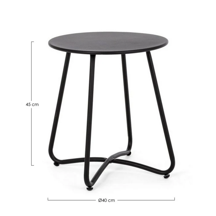 Tavolino da giardino 40 cm in metallo - Wissant