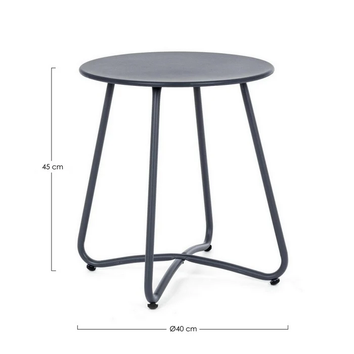 Tavolino da giardino 40 cm in metallo - Wissant