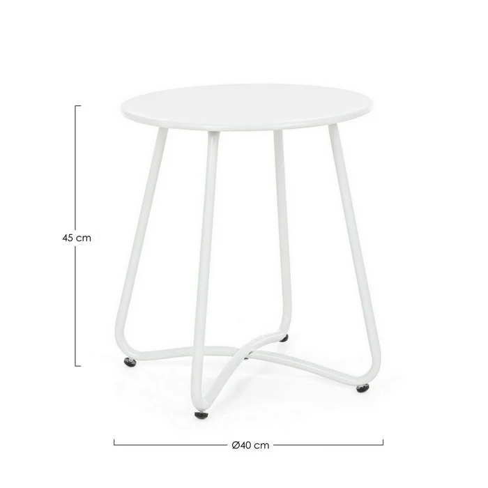 Tavolino da giardino 40 cm in metallo - Wissant