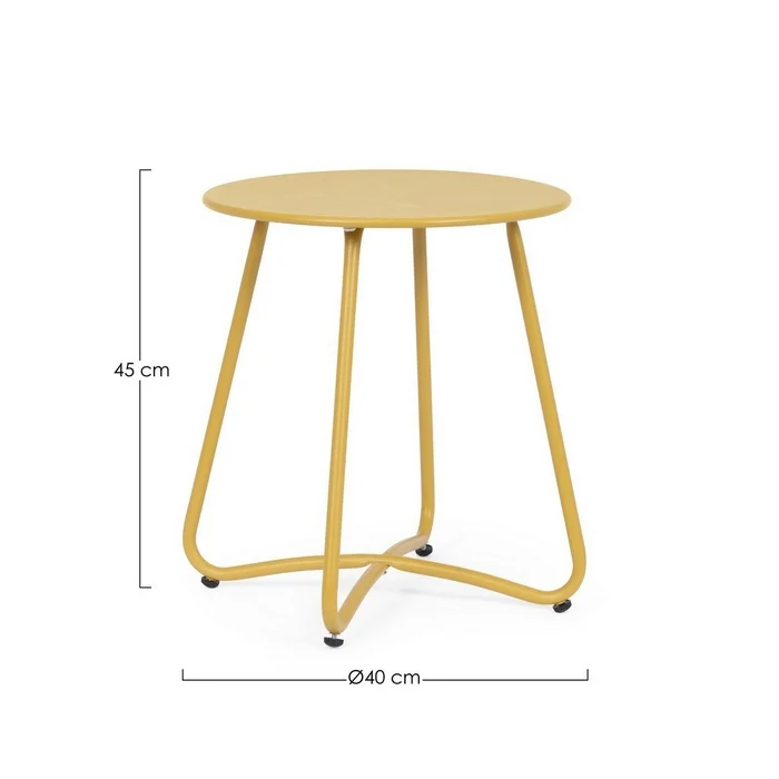 Tavolino da giardino 40 cm in metallo - Wissant