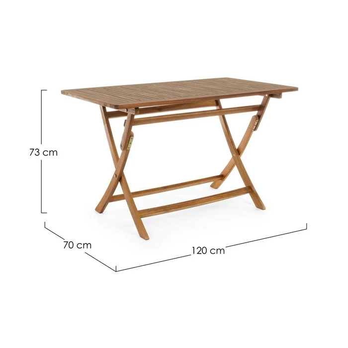 Tavolo in legno di acacia da giardino - Noemi