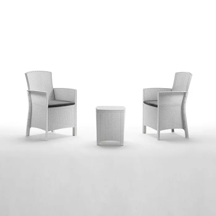 Set salotto da giardino 2 posti con tavolino - Lido Terrace