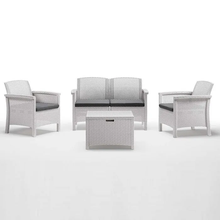 Set salotto da giardino 4 posti con tavolino - Venezia