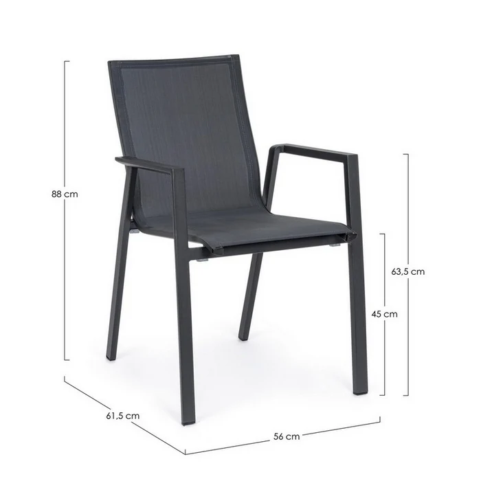Sedia da giardino in alluminio - Krion