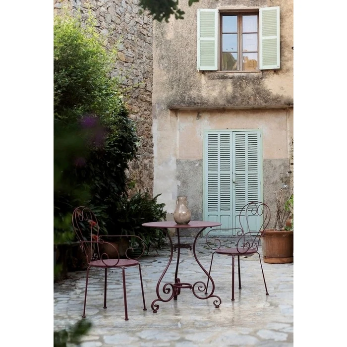 Sedia in metallo da giardino con braccioli - Etienne