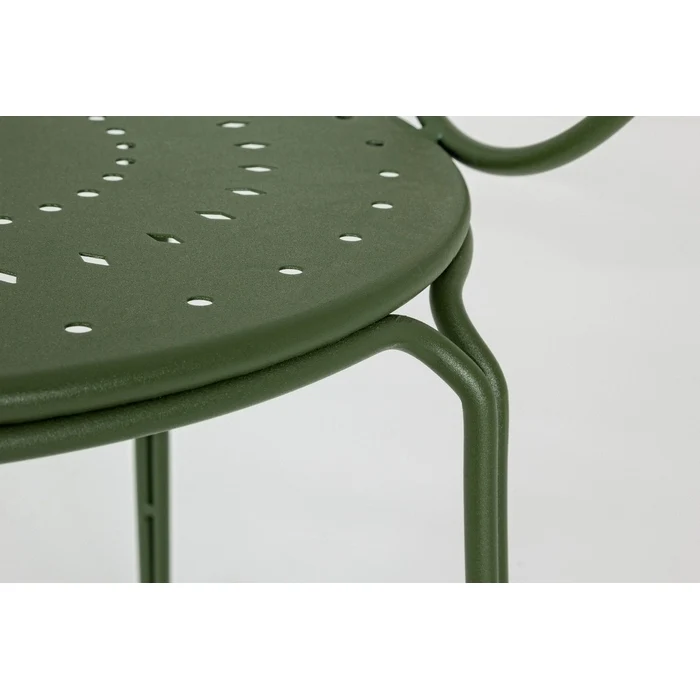 Sedia in metallo da giardino con braccioli - Etienne