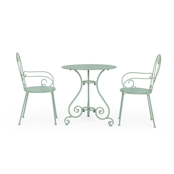 Tavolo rotondo da giardino in metallo 70 cm - Etienne