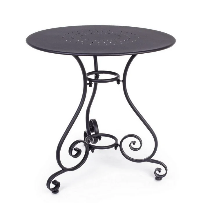 Tavolo rotondo da giardino in metallo 70 cm - Etienne