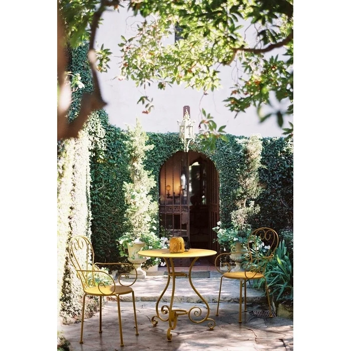 Tavolo rotondo da giardino in metallo 70 cm - Etienne