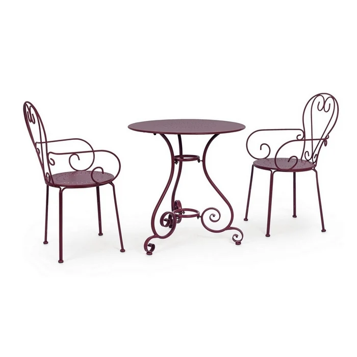 Tavolo rotondo da giardino in metallo 70 cm - Etienne
