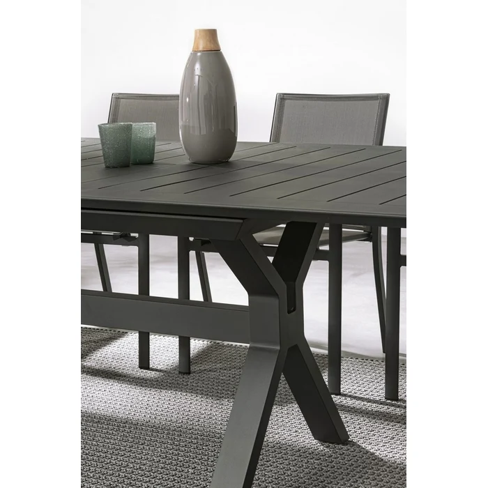 Tavolo da giardino allungabile in alluminio 180-240x100 cm - Kenyon