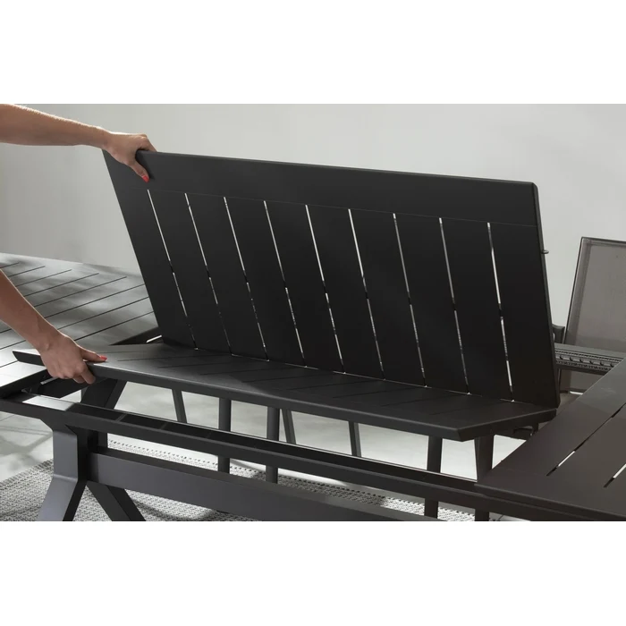 Tavolo da giardino allungabile in alluminio 180-240x100 cm - Kenyon