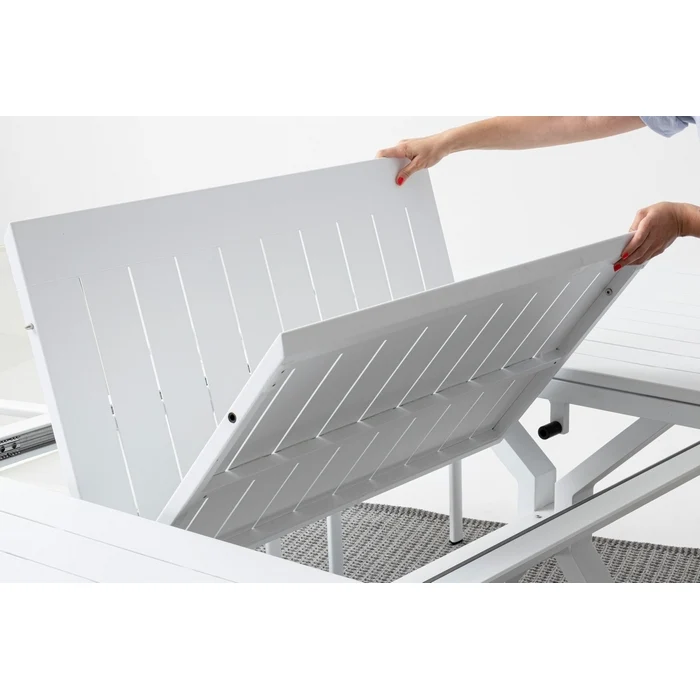 Tavolo da giardino allungabile in alluminio 180-240x100 cm - Kenyon