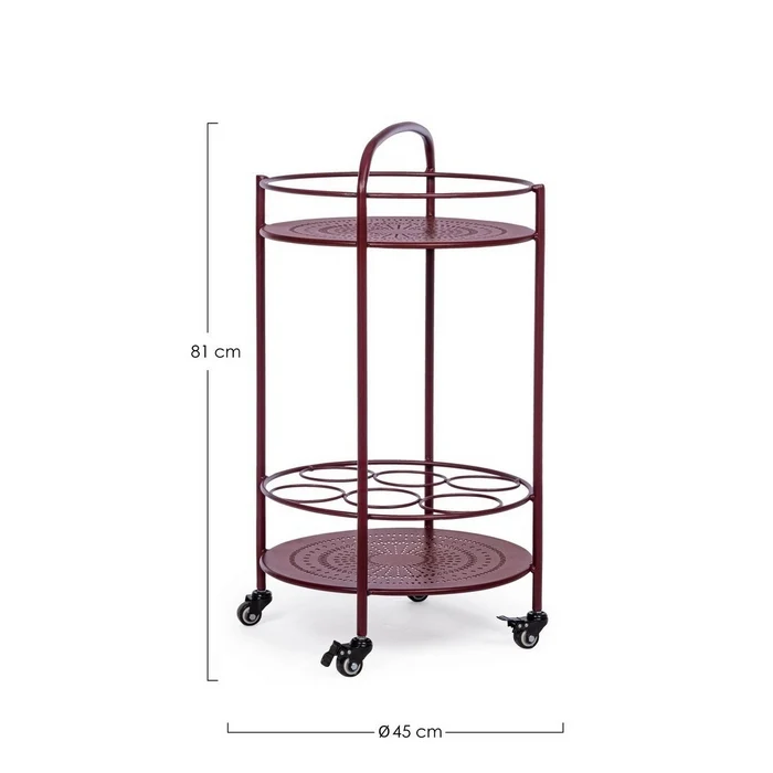 Carrello con porta bottiglie da giardino - Burton