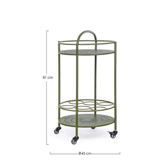 Carrello con porta bottiglie da giardino - Burton