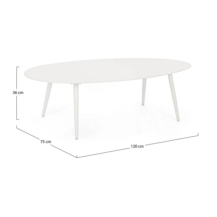 Tavolino da giardino in alluminio 120x75 cm - Ridley