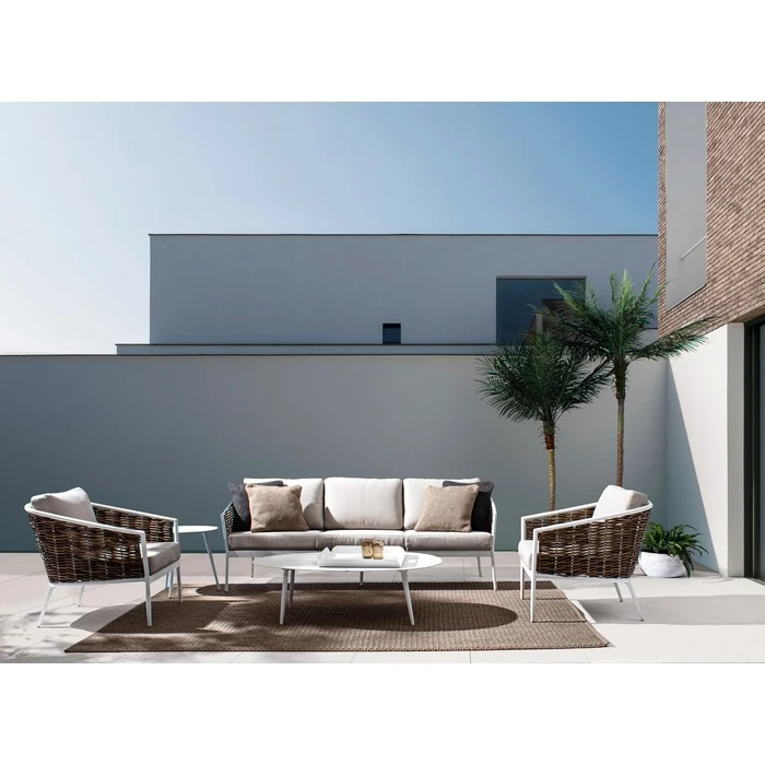 Tavolino da giardino in alluminio 120x75 cm - Ridley