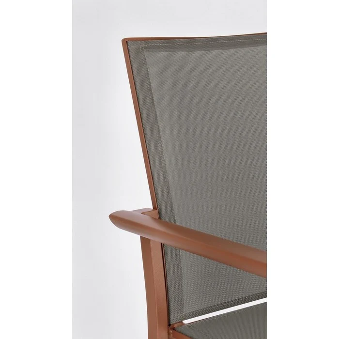 Sedia da giardino in alluminio con braccioli - Konnor