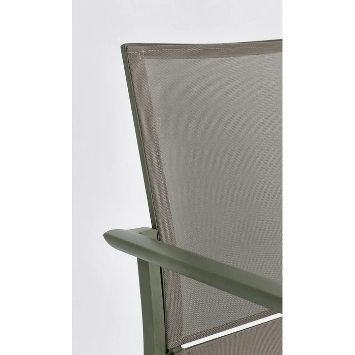 Sedia da giardino in alluminio con braccioli - Konnor