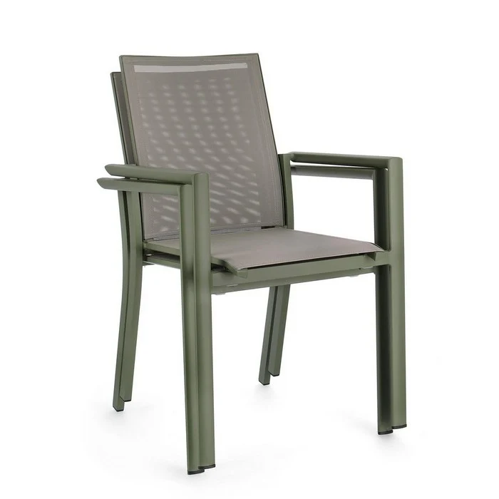 Sedia da giardino in alluminio con braccioli - Konnor