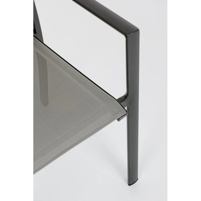 Sedia da giardino in alluminio con braccioli - Konnor