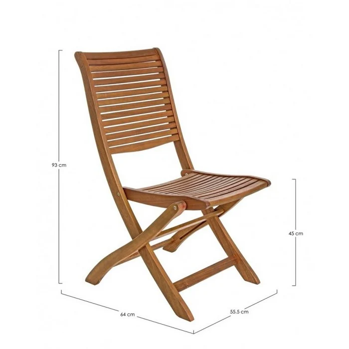 Sedia in legno pieghevole da giardino - Noemi