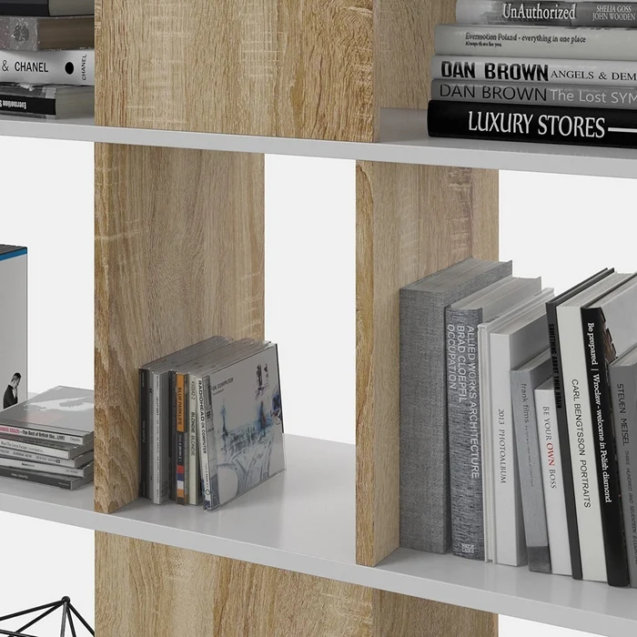Libreria con ripiani sfalsati - Zig Zag