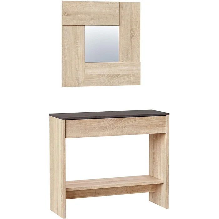 Console per ingresso con specchio rovere - Oxys